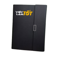 Sổ tay bìa da, gáy còng 3 Qua tang Dolphin So tay bia da gay cong 3